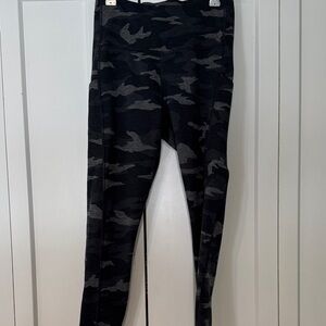 Athleta  Black and Gray Camouflage Leggings